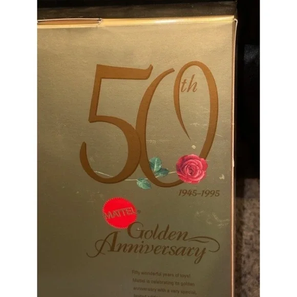 Mattel Barbie 50th Golden Anniversary Edition Doll 1945 1995 Limited Edition - Picture 5 of 14